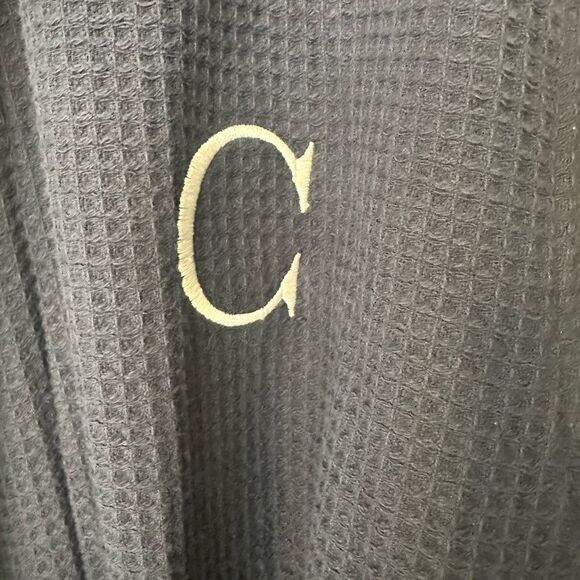 Pottery Barn Waffle Weave “C” Resort Robe L - Picture 4 of 7